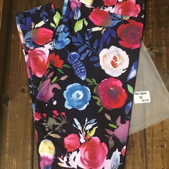 NEW - Floral - TC Leggings - Picture 2 of 2